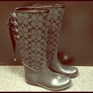 Coach rain boots
